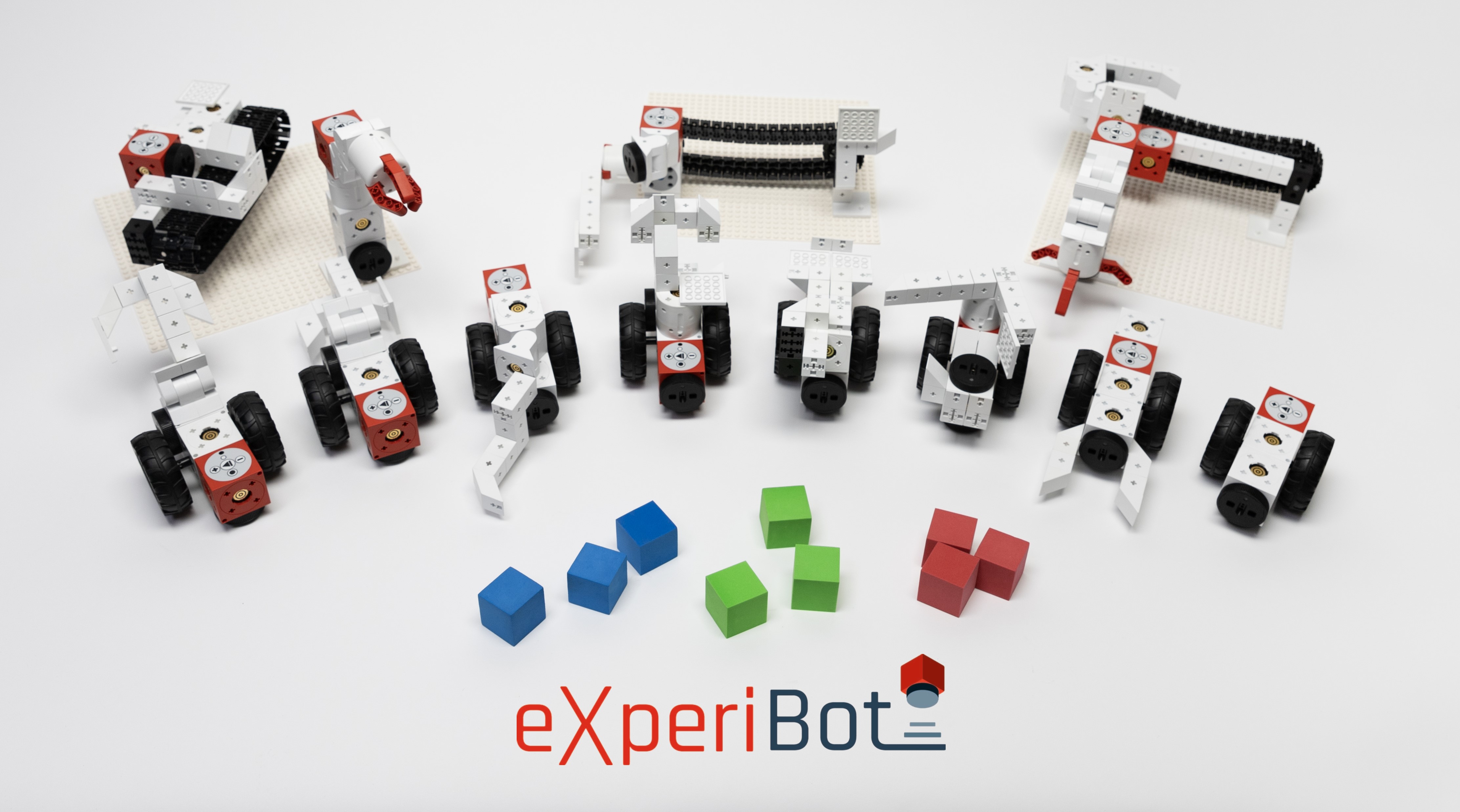 A selection of eXperiBot robots