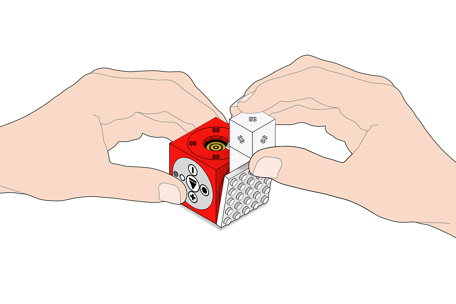 The separator is used to remove the brick adapter from the Powerbrain.